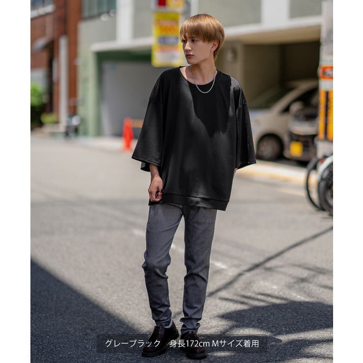 シンゾーン MIROR 定価1万5千円 ブラック 伸縮パンツ タイト スキニー