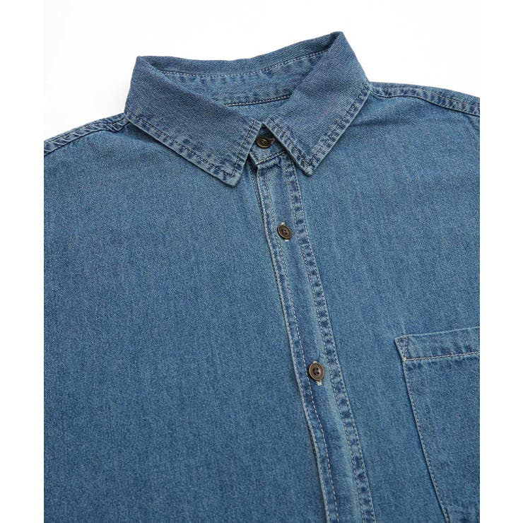 その他ブランド / 19S0/長袖シャツ/L/デニム/IDG/無地/19S0-116 長袖シャツ メンズ デニム[品番：IP000006789]｜improves（イン