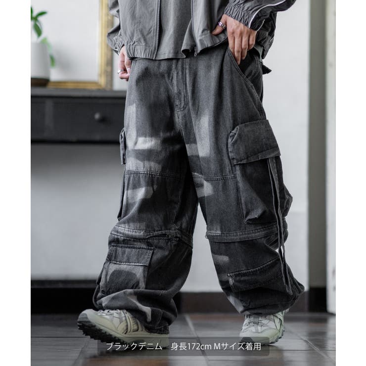 カーゴパンツ メンズ デニム