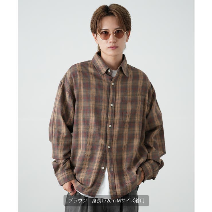 チェックシャツ メンズ ネルシャツ[品番：IP000006778]｜improves