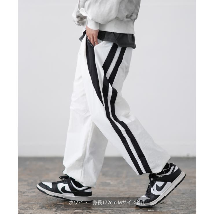 ナイロンパンツ メンズ ラインパンツ[品番：IP000006779