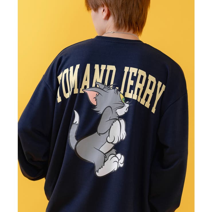 ネイビー | 長袖Tシャツ メンズ TOM&JERRY | improves