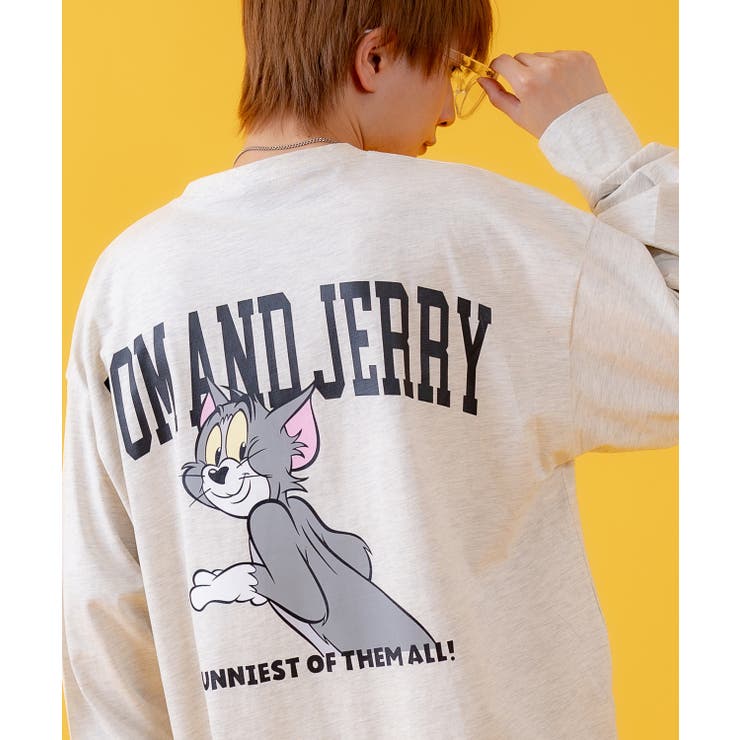 オートミール | 長袖Tシャツ メンズ TOM&JERRY | improves
