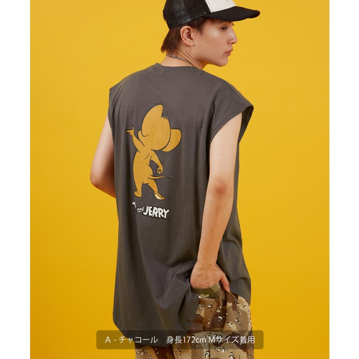 ノースリーブTシャツ メンズ TOM&JERRY | improves | 詳細画像2 