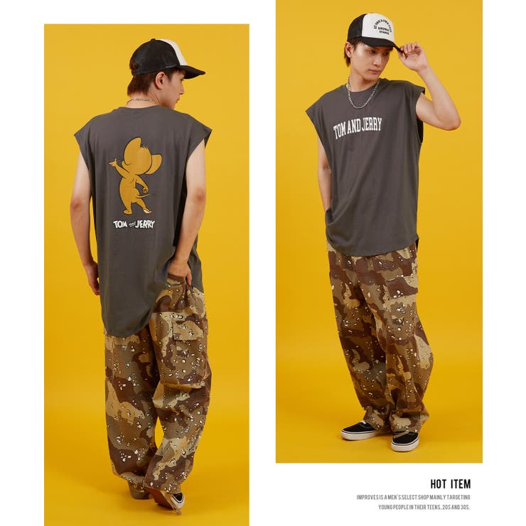 ノースリーブTシャツ メンズ TOM&JERRY | improves | 詳細画像4 