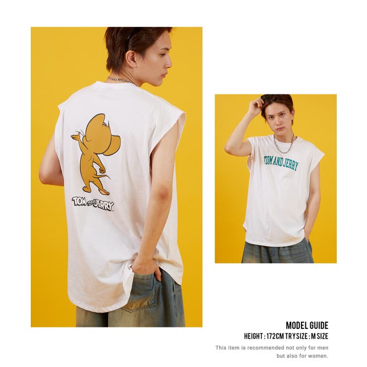 ノースリーブTシャツ メンズ TOM&JERRY | improves | 詳細画像6 