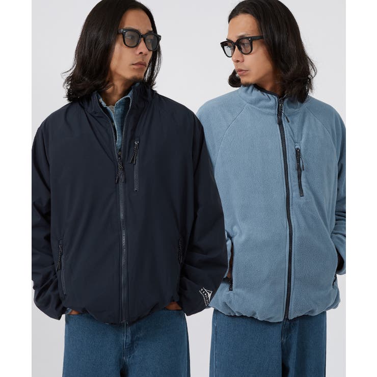 ネイビー | リバーシブル ブルゾン メンズ | improves