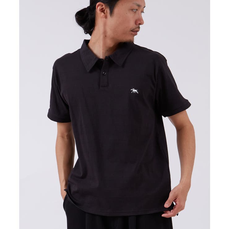 ブラック | 半袖Tシャツ メンズ POLOCHAMPS | improves