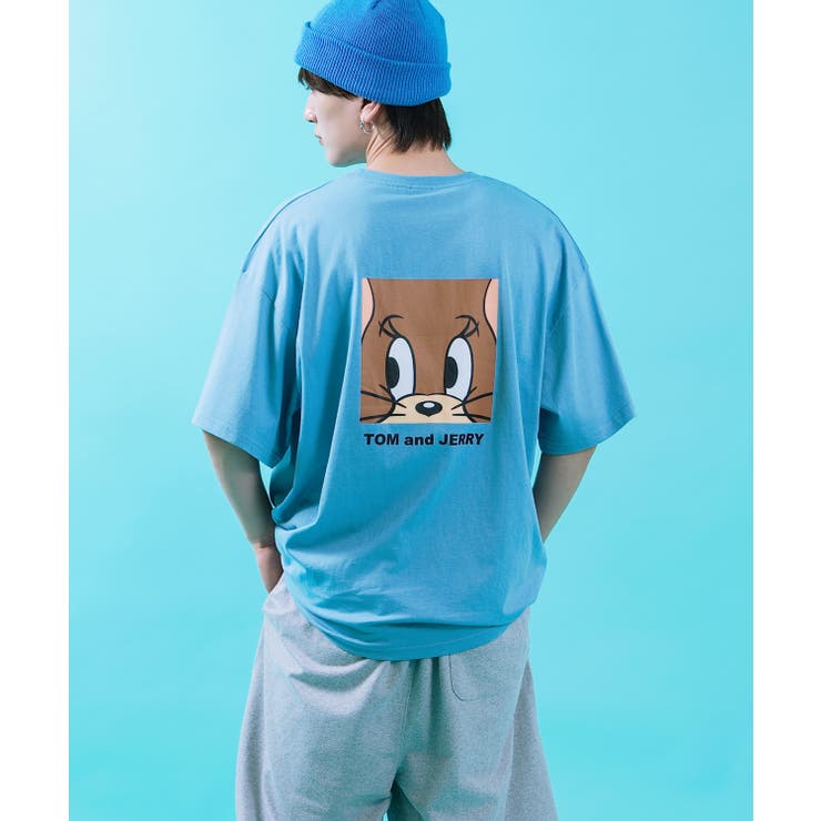 Ａ-ブルーグレー | 半袖Tシャツ メンズ TOM&JERRY | improves