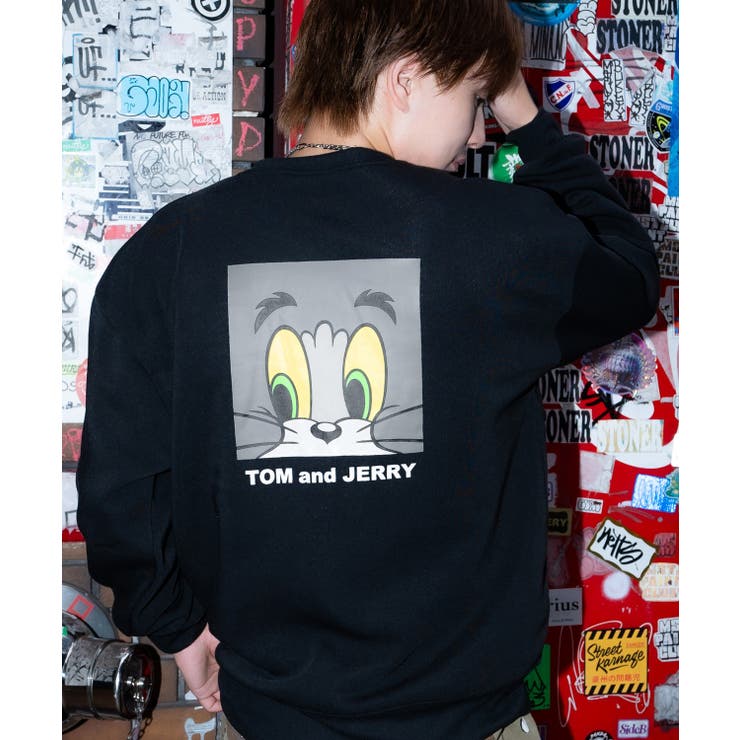 ブラック | トレーナー メンズ TOM&JERRY | improves