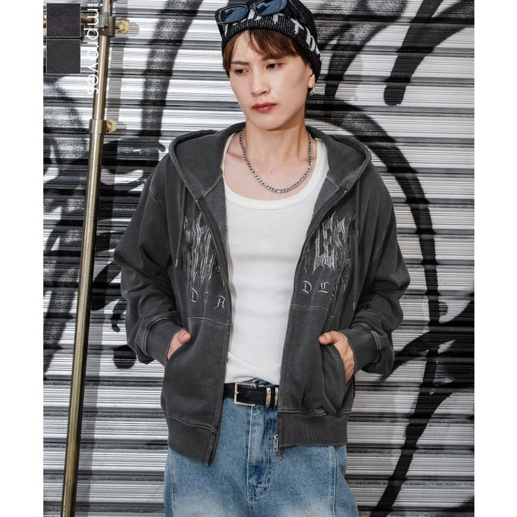 パーカー メンズ 刺しゅう | improves | 詳細画像1 