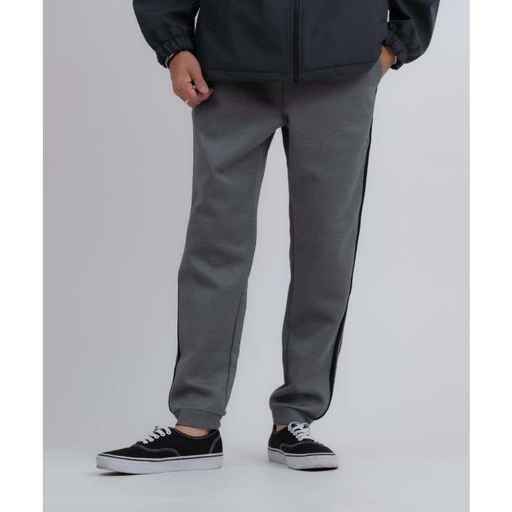 グレー×ブラック | ジョガーパンツ メンズ ライン | improves