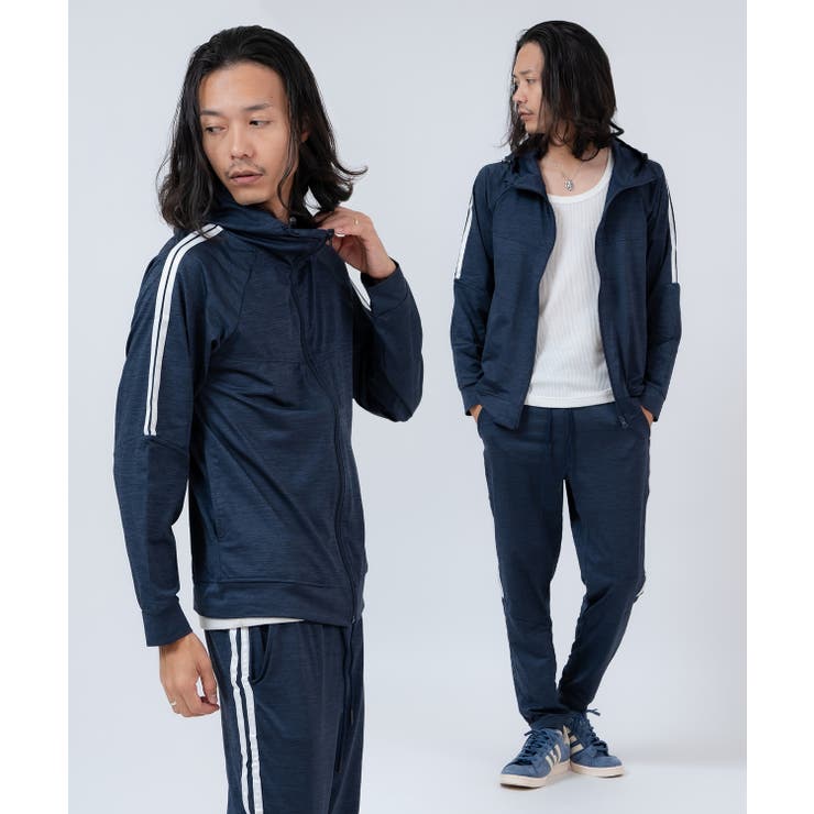 ネイビー | トラックジャケット サイドライン メンズ | improves