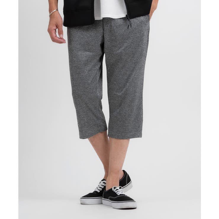 杢グレー | クロップドパンツ メンズ 7分丈 | improves