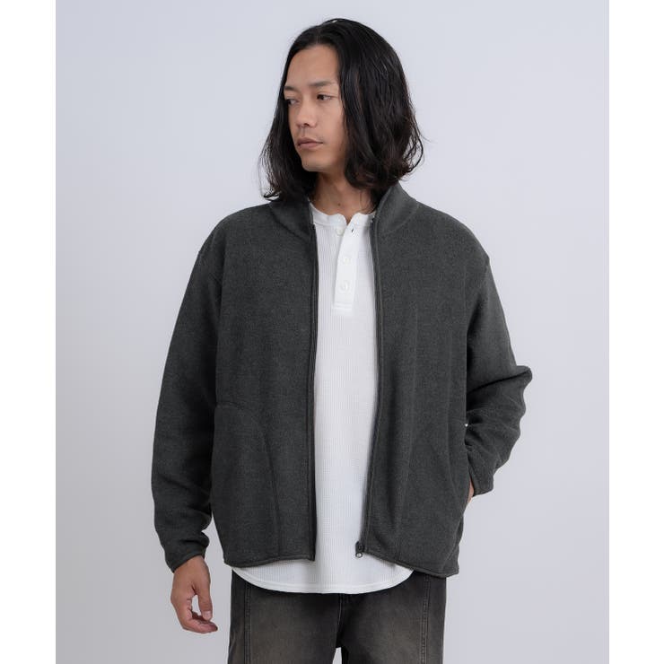 チャコール | ブルゾン メンズ スタンドカラー | improves