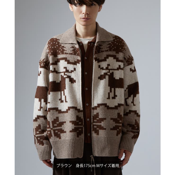 セーター メンズ ノルディック柄 | improves | 詳細画像2 