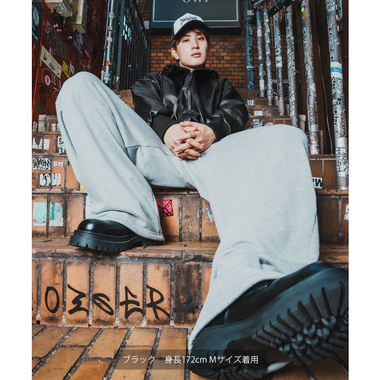 パーカー メンズ フェイクレザー | improves | 詳細画像6 