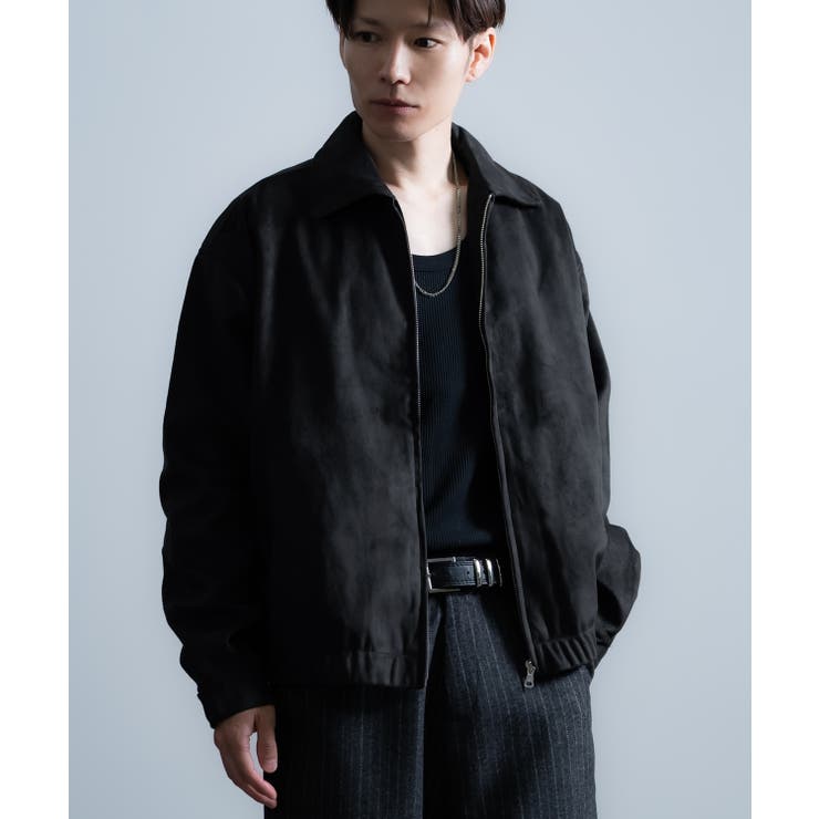ブラック | ジャケット メンズ フェイクスエード | improves