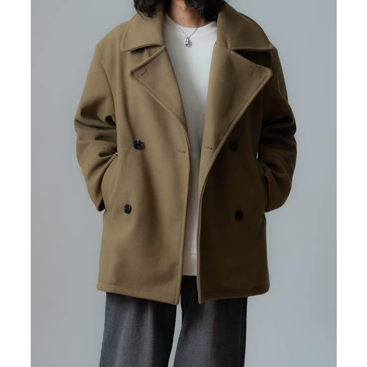 ベージュ | コート メンズ ウールライク | improves