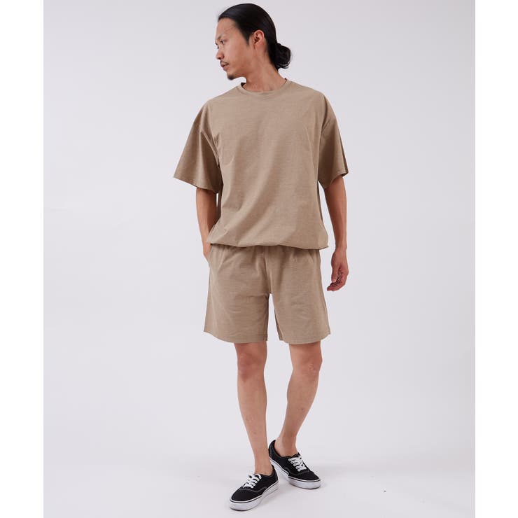ベージュ | セットアップ 半袖Tシャツ ハーフパンツ | improves