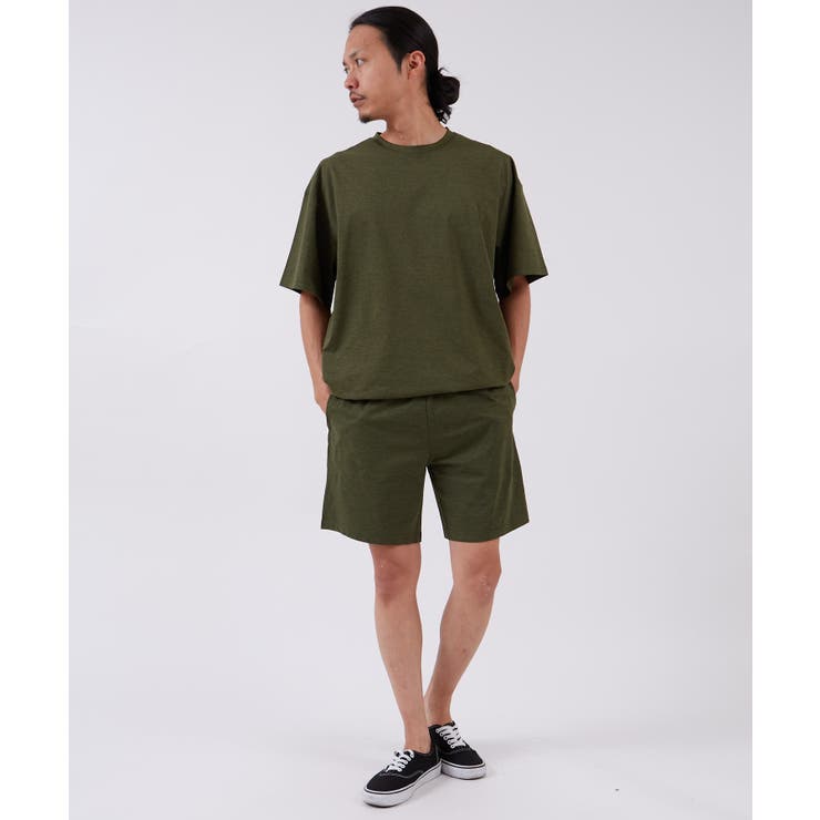 カーキ | セットアップ 半袖Tシャツ ハーフパンツ | improves