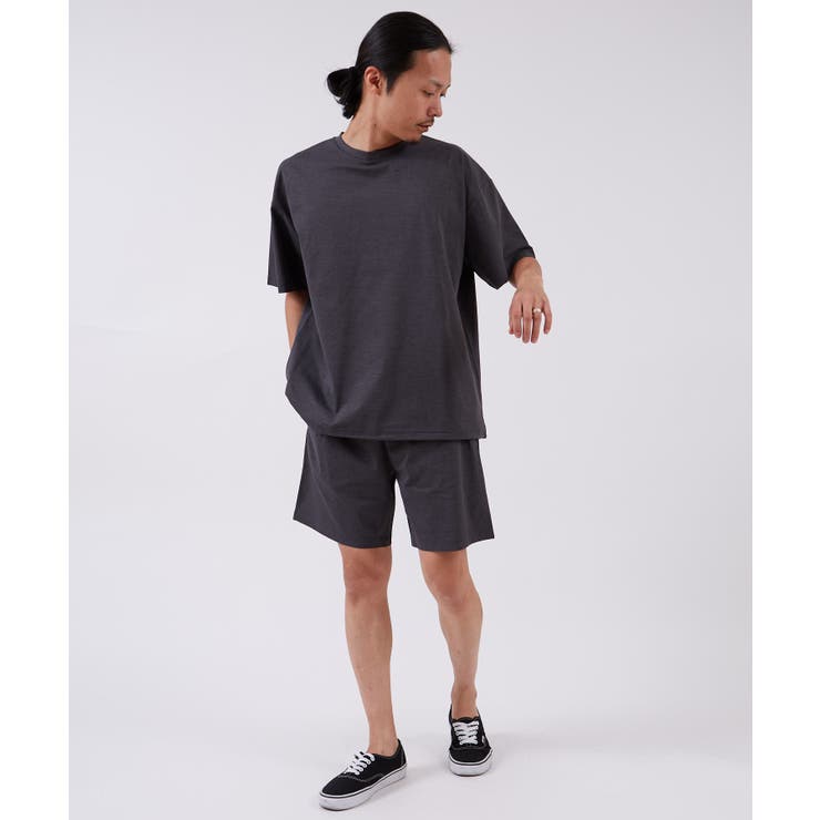 チャコール | セットアップ 半袖Tシャツ ハーフパンツ | improves