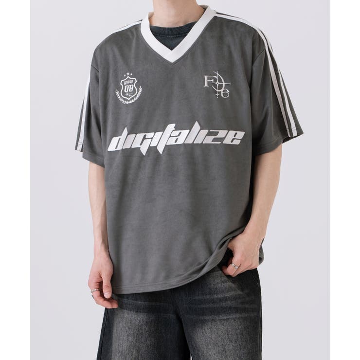 半袖Tシャツ メンズ ライン柄 | improves | 詳細画像1 