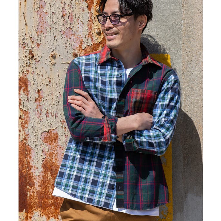 チェックシャツ メンズ 韓国 品番 Ip Improves インプローブス のメンズ ファッション通販 Shoplist ショップリスト