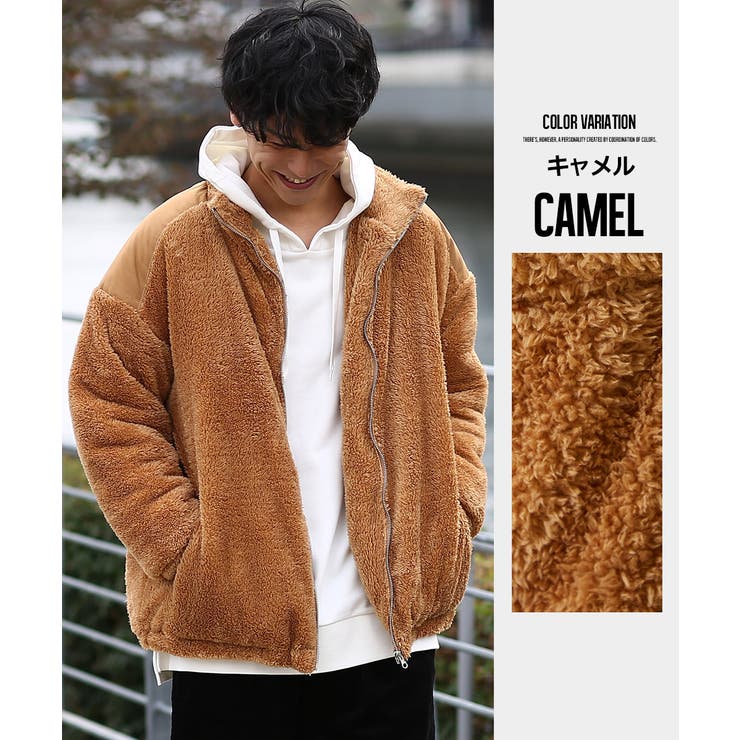 美品【MEER メーア】日本製　茶系　ボア　ジャケット　ジャンパー　ブルゾン miniministore ボアブルゾン レディース ボアジャケット
