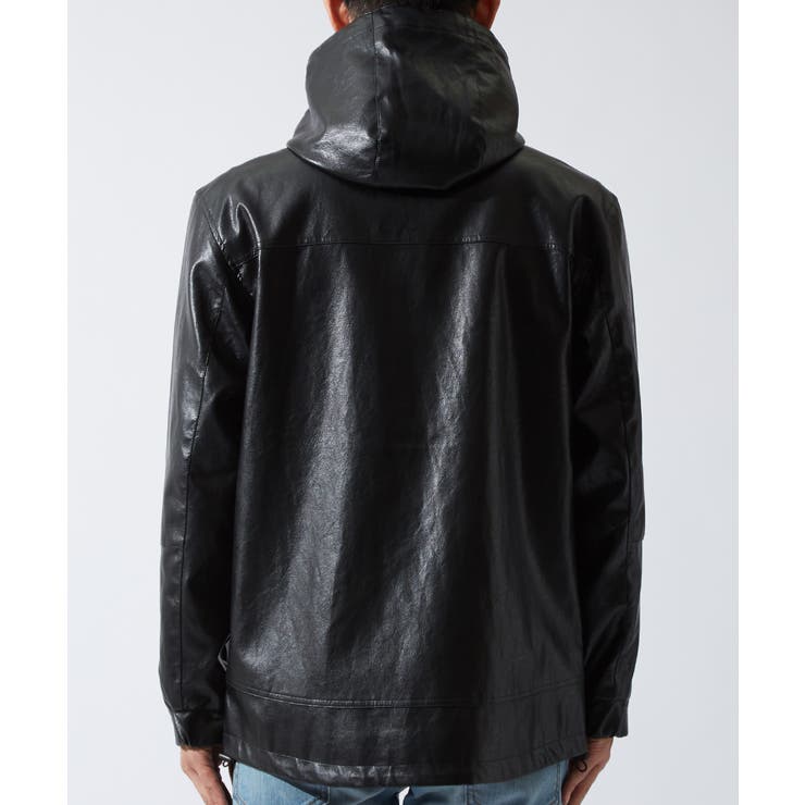 マウンテンパーカー メンズ レザージャケット[品番：IP000005031