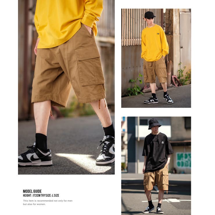 ワイド カーゴ ショートパンツ[品番：IP000005696]｜improves