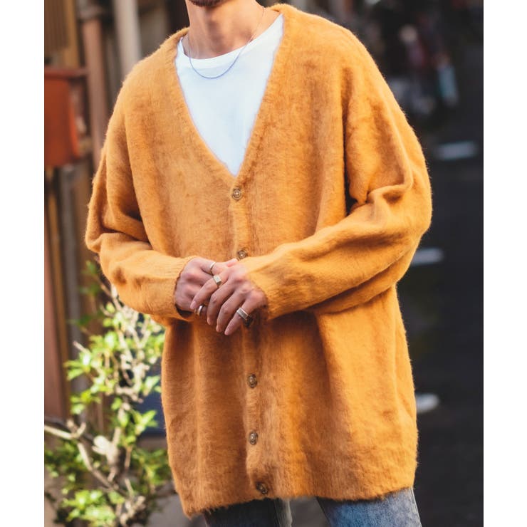 kinema pablo vinci モヘア混カーディガン Khaki Mサイズ kinema