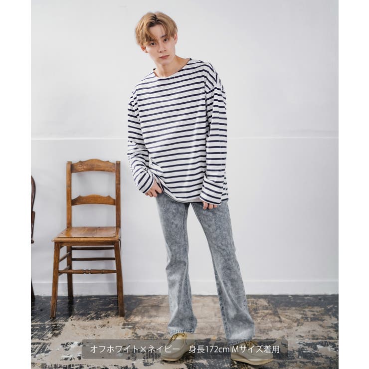 長袖Tシャツ メンズ ボートネック | improves | 詳細画像3 