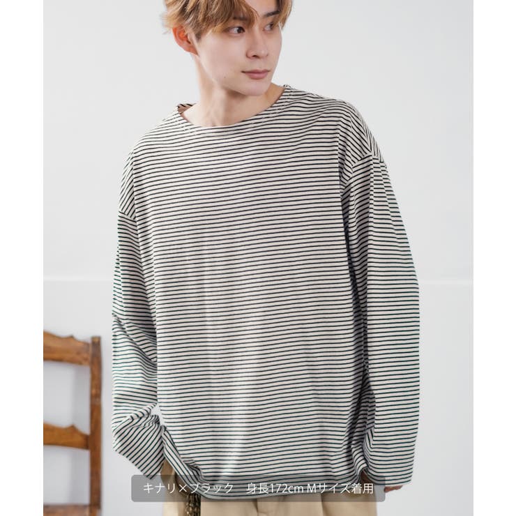 長袖Tシャツ メンズ ボートネック | improves | 詳細画像8 