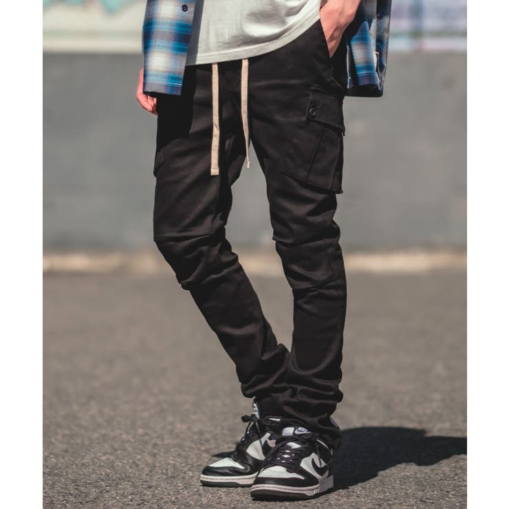 ブラック | カーゴパンツ メンズ スリムパンツ | improves