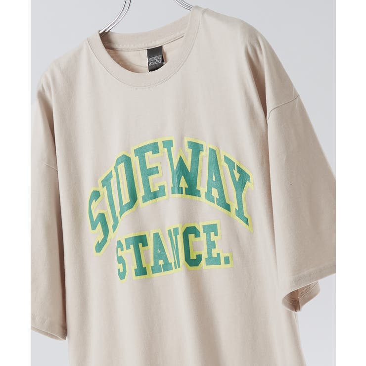 グレージュ | tシャツ メンズ カレッジロゴ | improves