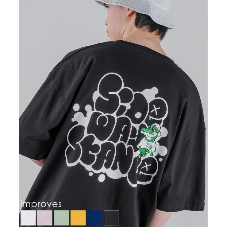オリジナルグラフィック プリント 半袖Tシャツ[品番：IP000005690