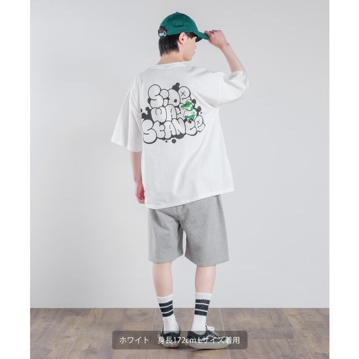 オリジナルグラフィック プリント 半袖Tシャツ[品番：IP000005690