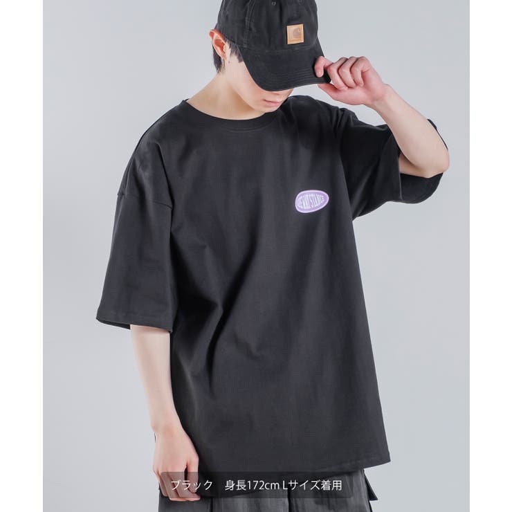 グラフィックプリント Tシャツ ダークグレー 半袖 ビンテージ風プリント半袖Tシャツ(S ダークグレー＊01): トップス