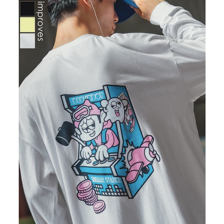 長袖Tシャツ メンズ SIDEWAY | improves | 詳細画像1 