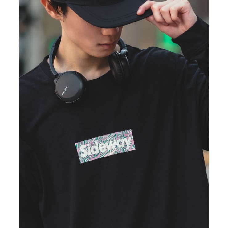 ブラック | 長袖Tシャツ メンズ SIDEWAY | improves