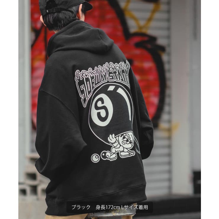 dg28 JUST CAVALLI パーカー 虎 炎 ビッグロゴ メンズLL相当