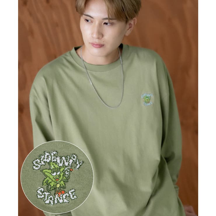 カーキ | 長袖Tシャツ メンズ SIDEWAY | improves