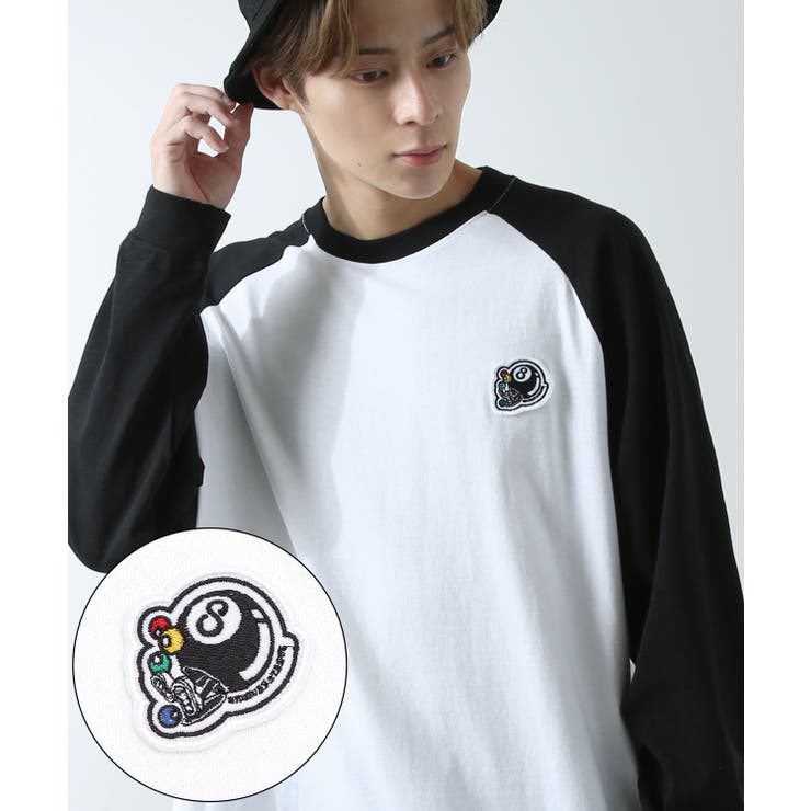 Ｄ-ホワイト×ブラック | 長袖Tシャツ メンズ SIDEWAY | improves