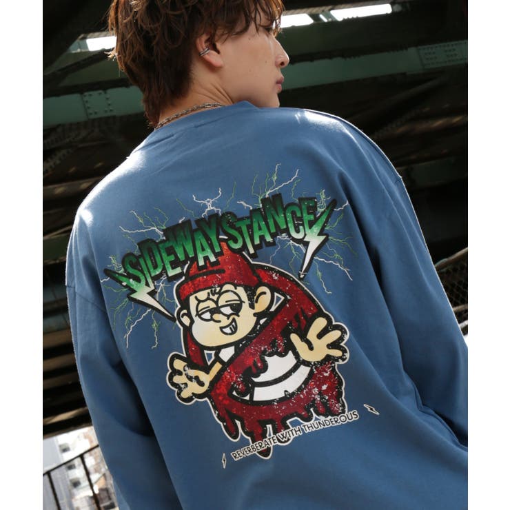 ダークブルー | 長袖Tシャツ メンズ SIDEWAY | improves