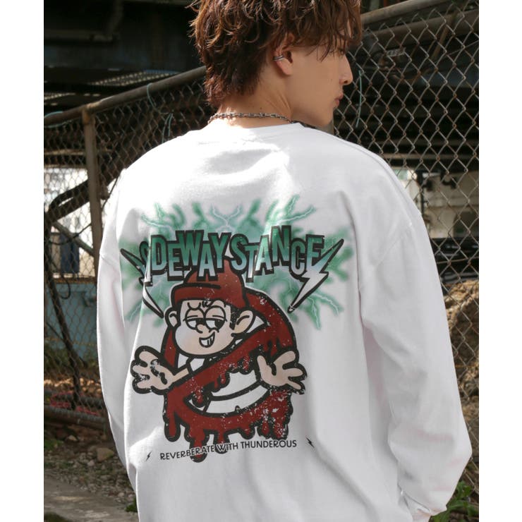 ホワイト | 長袖Tシャツ メンズ SIDEWAY | improves
