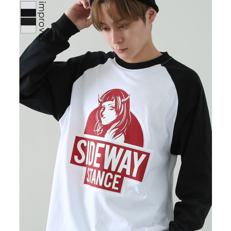 長袖Tシャツ メンズ SIDEWAY | improves | 詳細画像1 