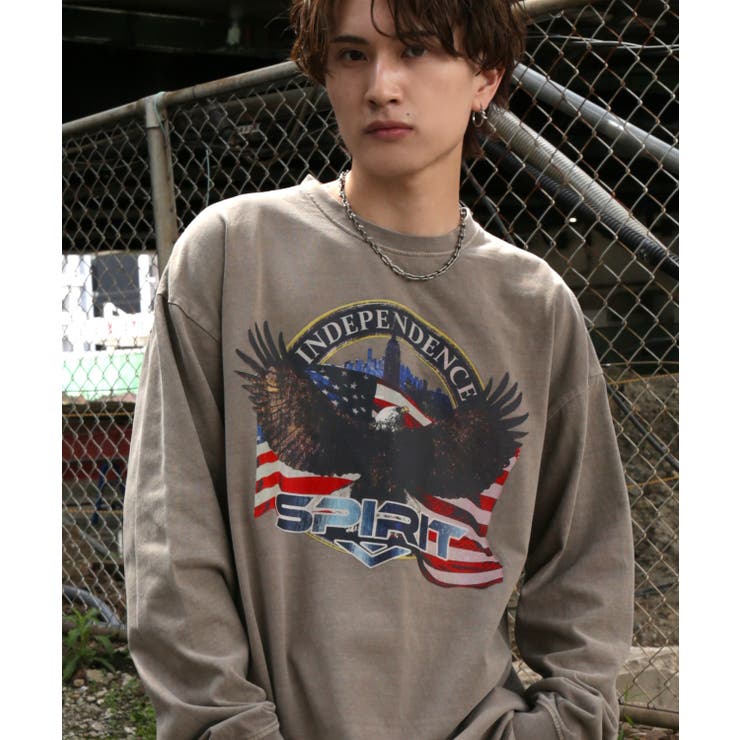 モカ | 長袖Tシャツ メンズ SIDEWAY | improves