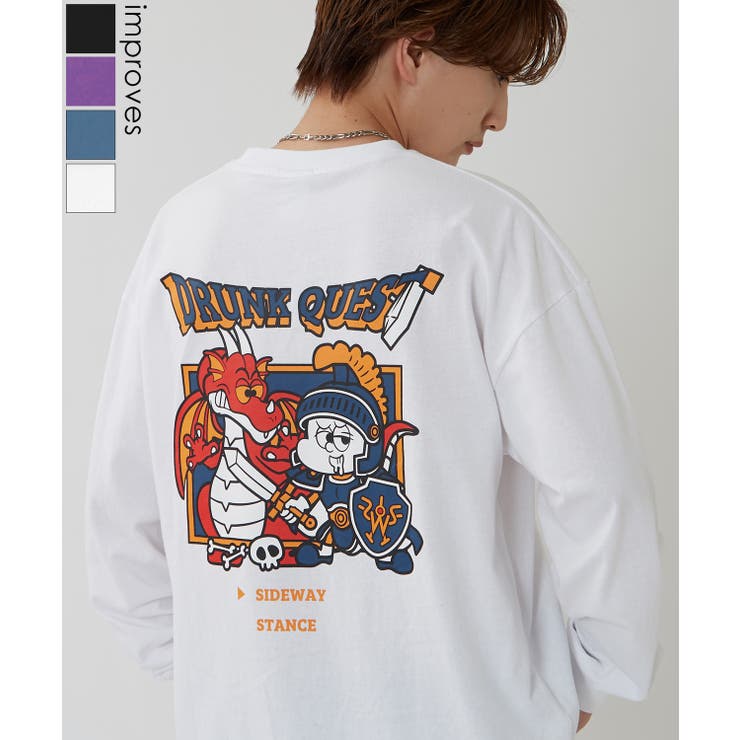 長袖Tシャツ メンズ SIDEWAY | improves | 詳細画像1 