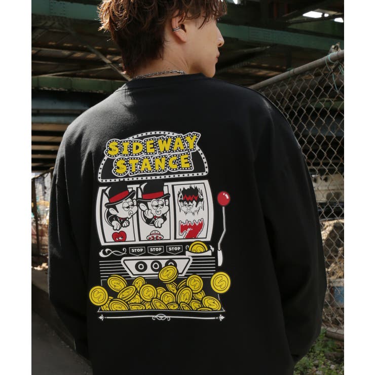 ブラック | 長袖Tシャツ メンズ SIDEWAY | improves